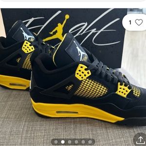 Jordan 4 yellow and black